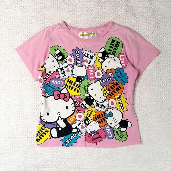 Sanrio Tops - Sanrio Hello Kitty j-fashion graphic baby tee